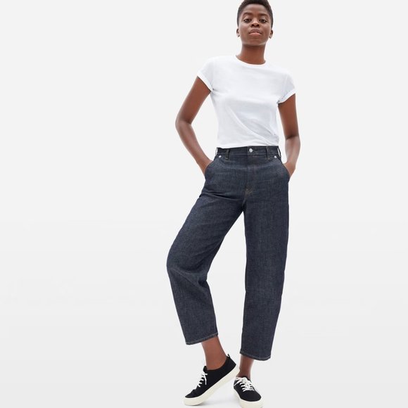 Everlane Denim - EVERLANE The Arc Jean Dark Indigo {KK7}